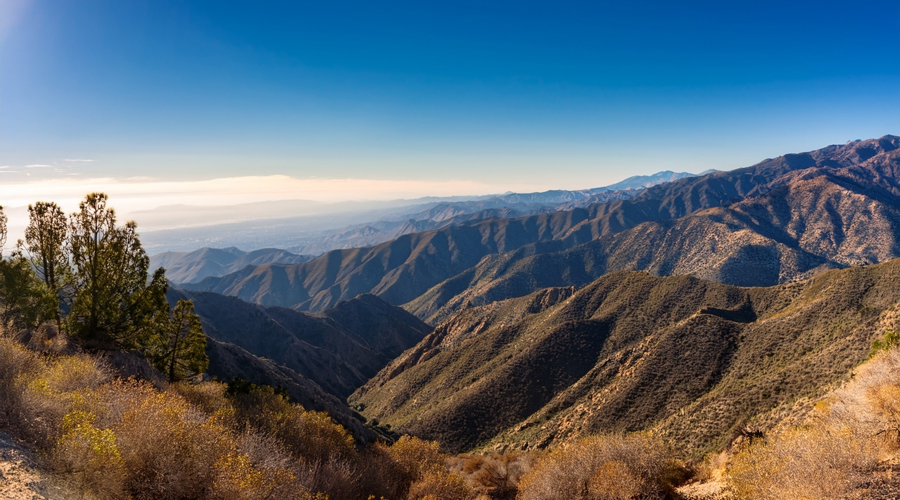 monrovia mountains with blue sky